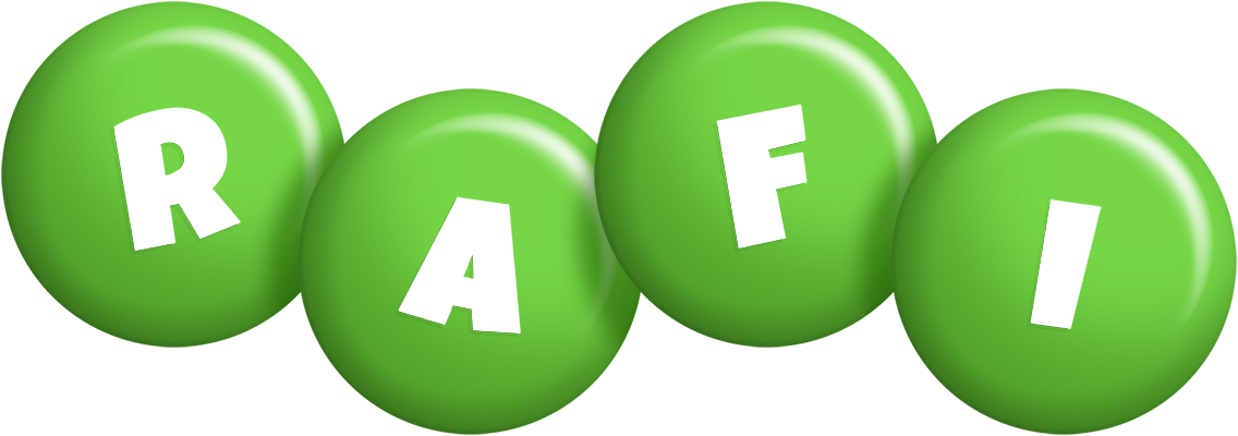 Rafi candy-green logo