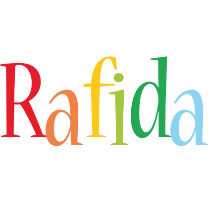 Rafida birthday logo