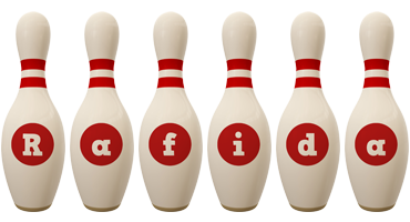 Rafida bowling-pin logo