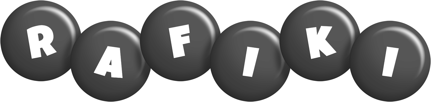 Rafiki candy-black logo