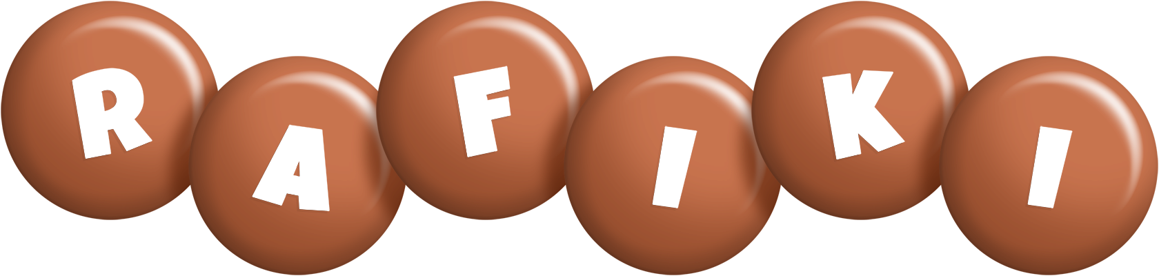 Rafiki candy-brown logo