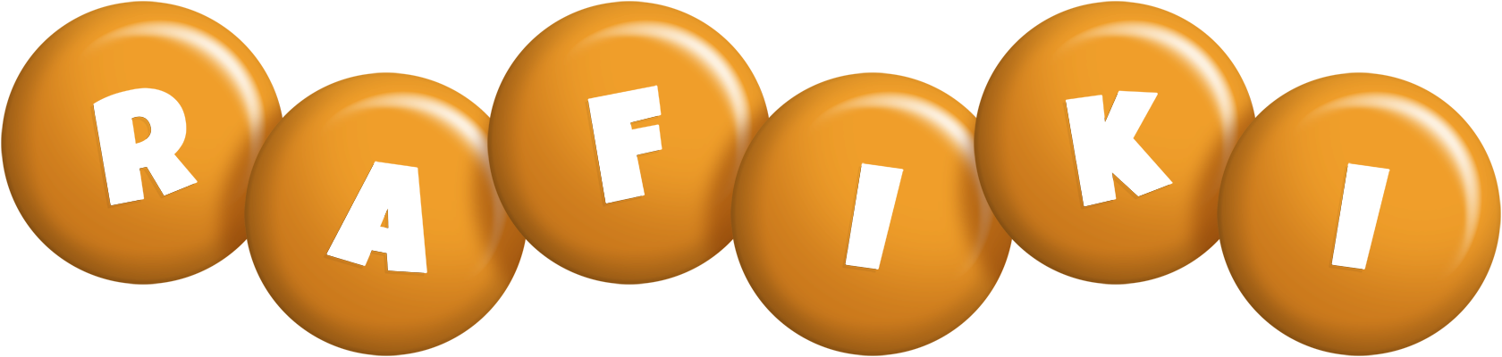 Rafiki candy-orange logo