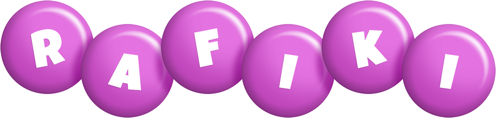 Rafiki candy-purple logo