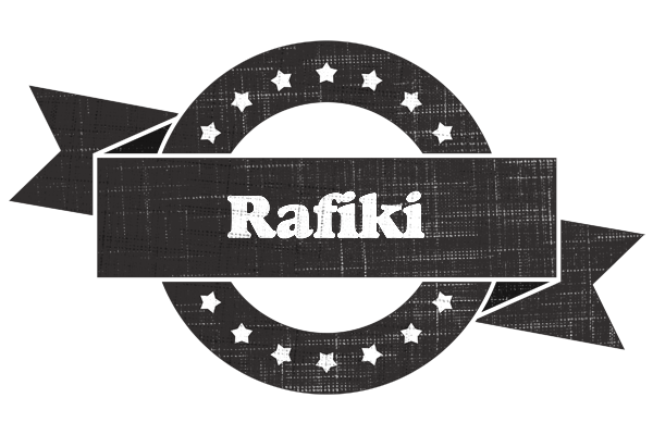 Rafiki grunge logo