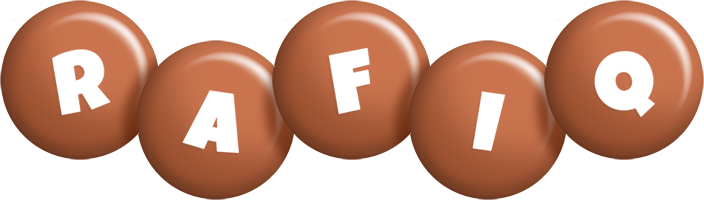 Rafiq candy-brown logo
