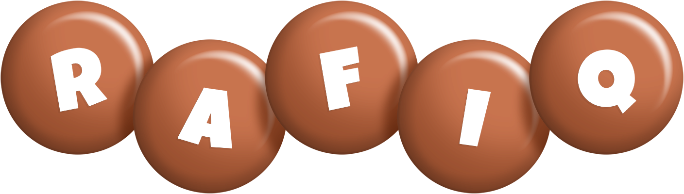 Rafiq candy-brown logo