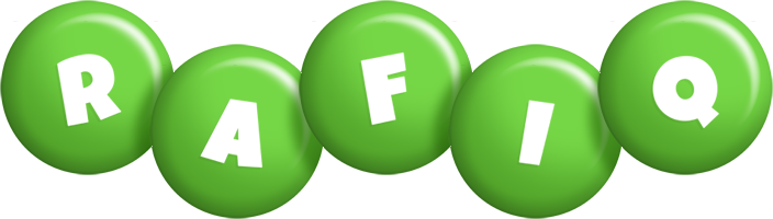 Rafiq candy-green logo