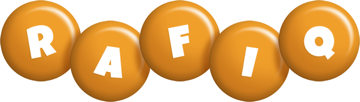 Rafiq candy-orange logo