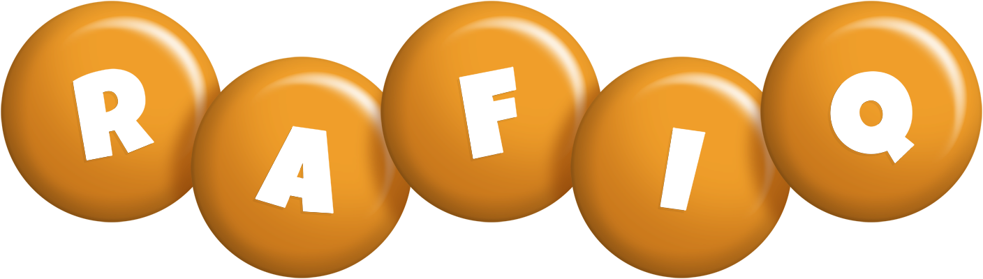 Rafiq candy-orange logo