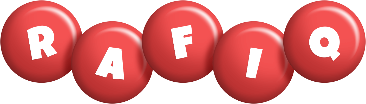 Rafiq candy-red logo
