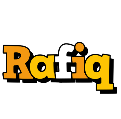 Rafiq cartoon logo