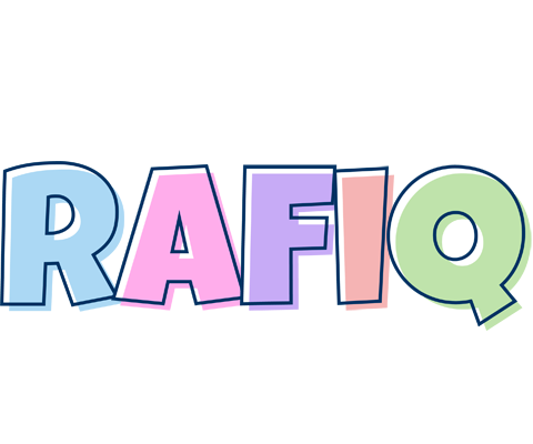 Rafiq pastel logo