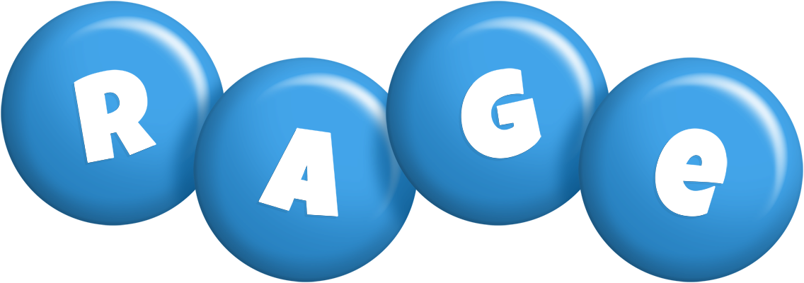 Rage candy-blue logo