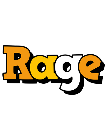 Rage cartoon logo
