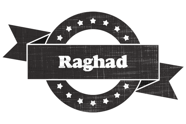 Raghad grunge logo