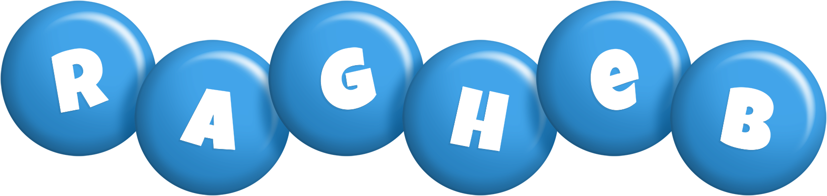 Ragheb candy-blue logo