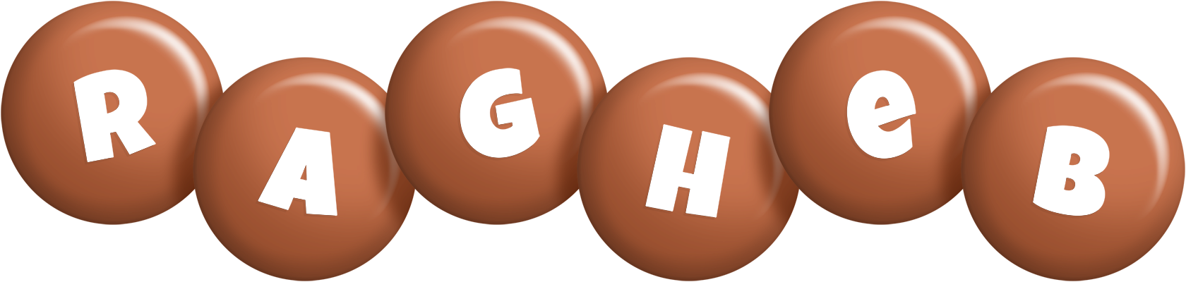 Ragheb candy-brown logo