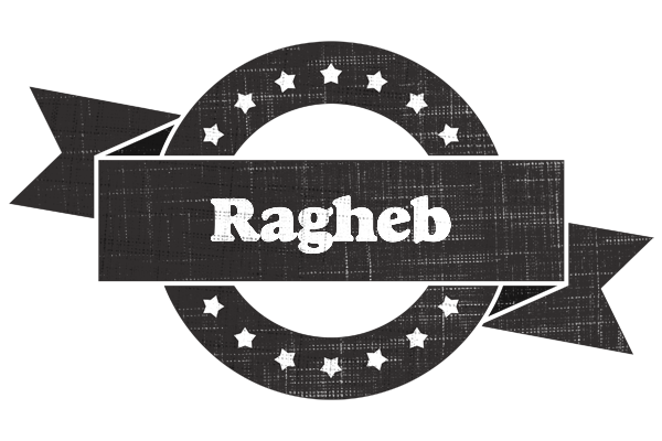Ragheb grunge logo