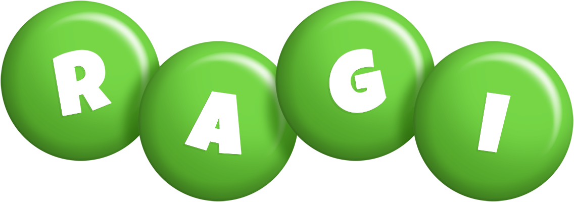 Ragi candy-green logo