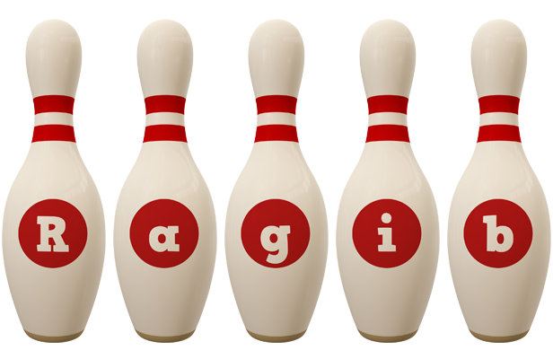 Ragib bowling-pin logo