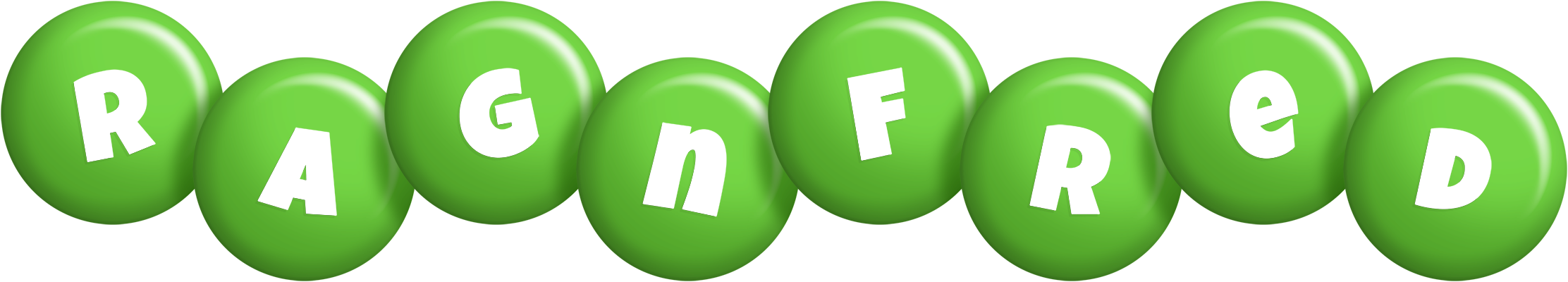 Ragnfred candy-green logo