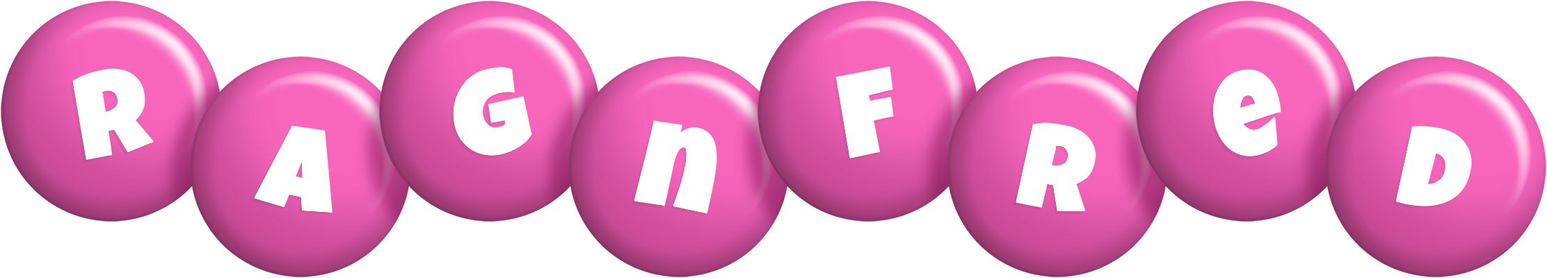 Ragnfred candy-pink logo