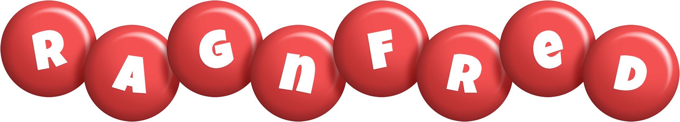 Ragnfred candy-red logo