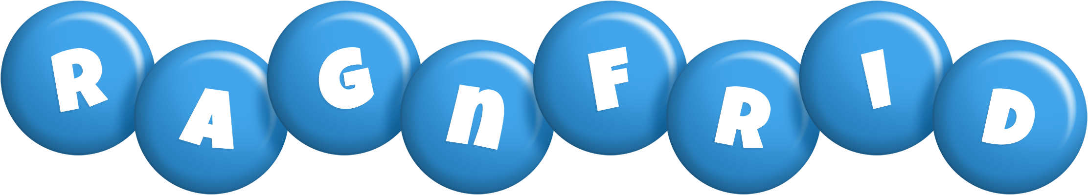 Ragnfrid candy-blue logo