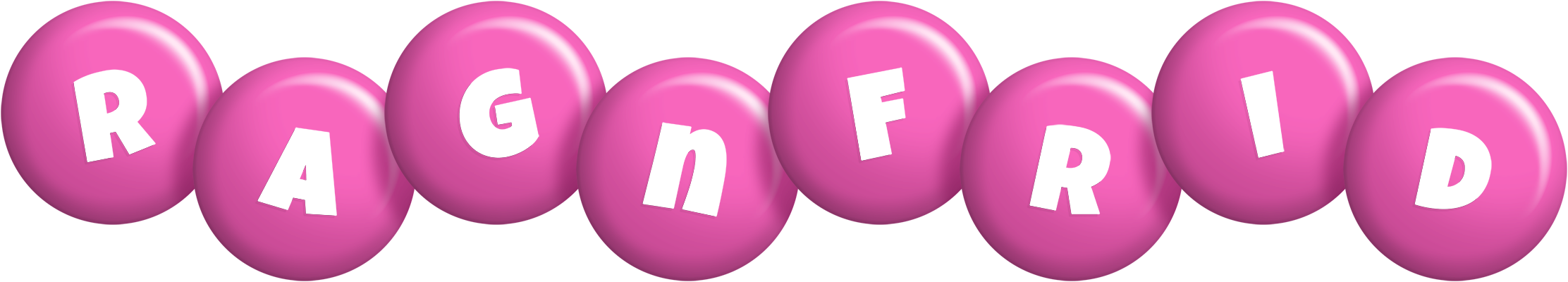 Ragnfrid candy-pink logo