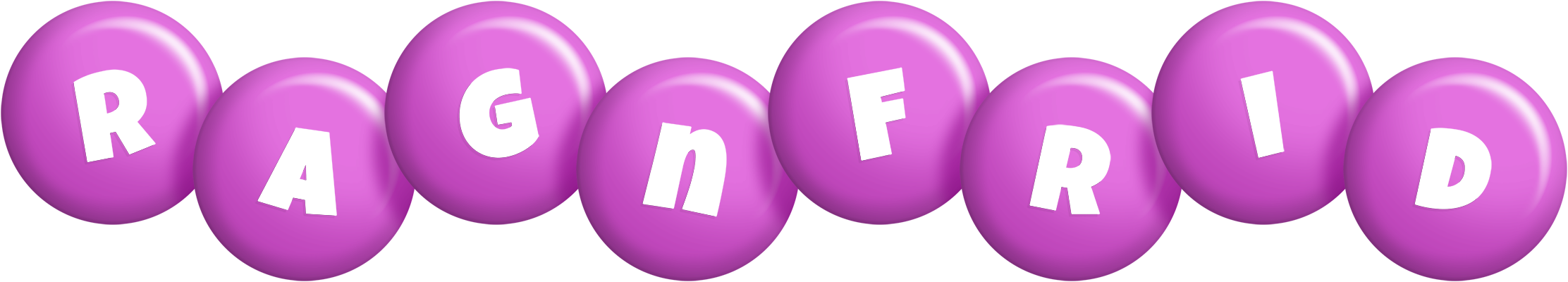 Ragnfrid candy-purple logo