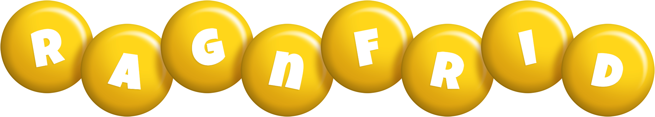 Ragnfrid candy-yellow logo