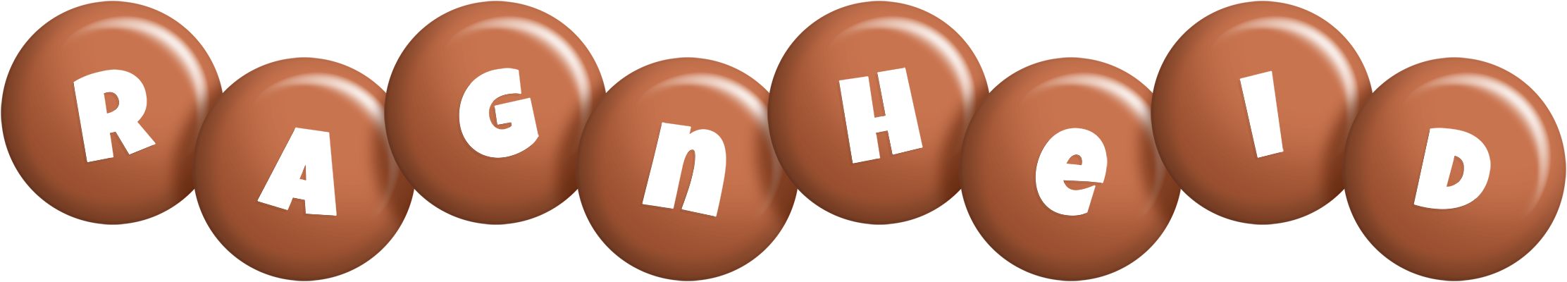Ragnheid candy-brown logo