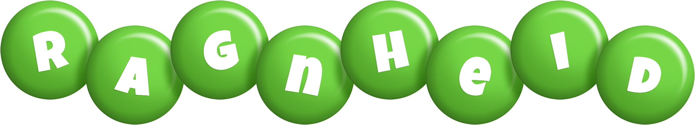 Ragnheid candy-green logo