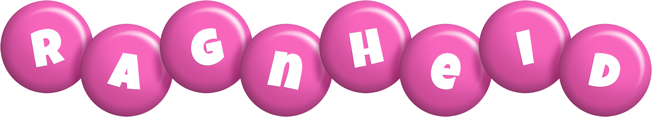 Ragnheid candy-pink logo