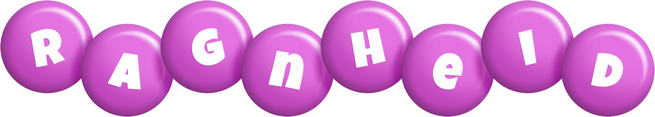 Ragnheid candy-purple logo