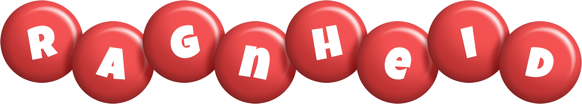 Ragnheid candy-red logo