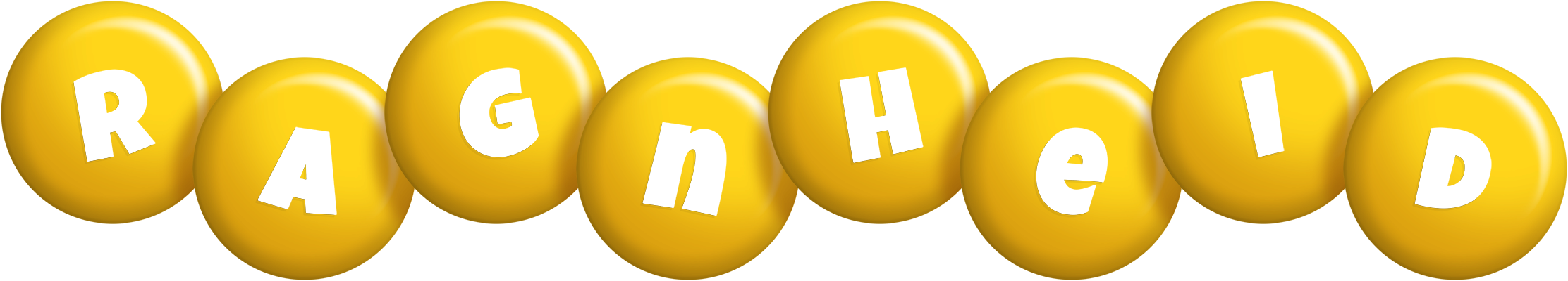 Ragnheid candy-yellow logo