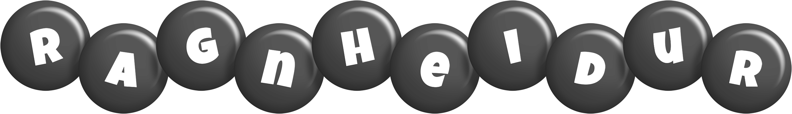 Ragnheidur candy-black logo
