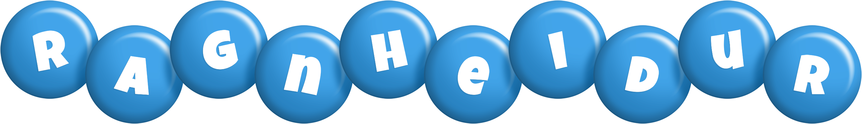 Ragnheidur candy-blue logo