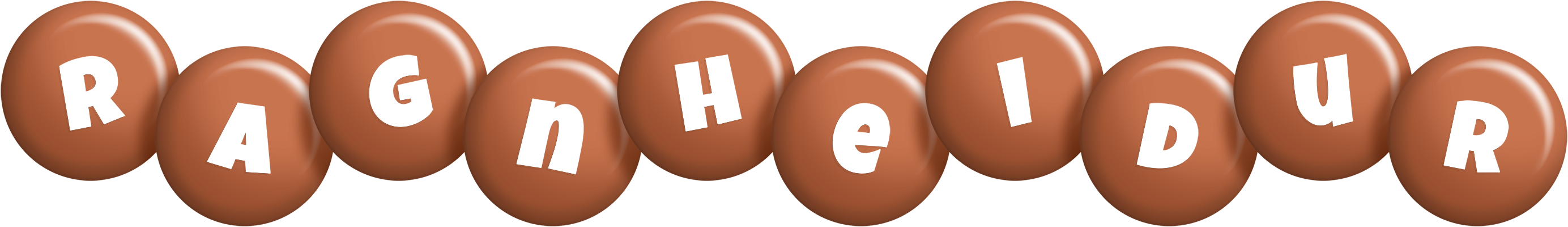 Ragnheidur candy-brown logo