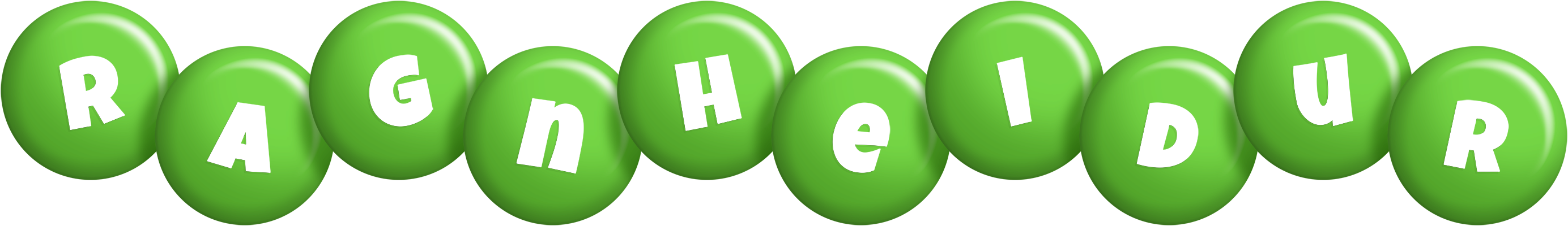 Ragnheidur candy-green logo