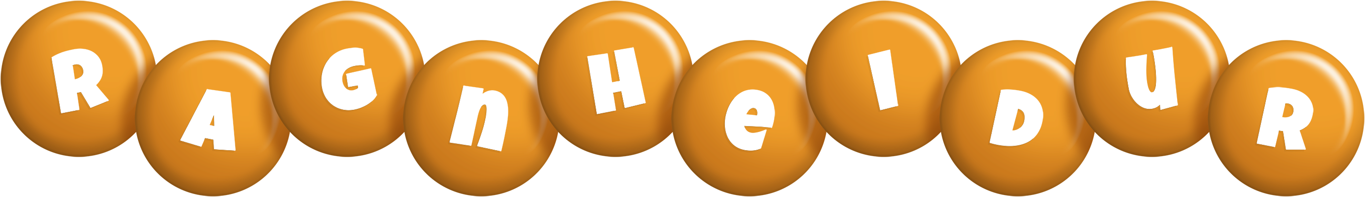 Ragnheidur candy-orange logo
