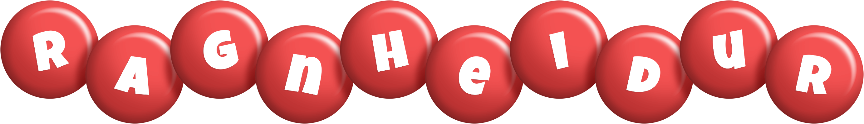Ragnheidur candy-red logo
