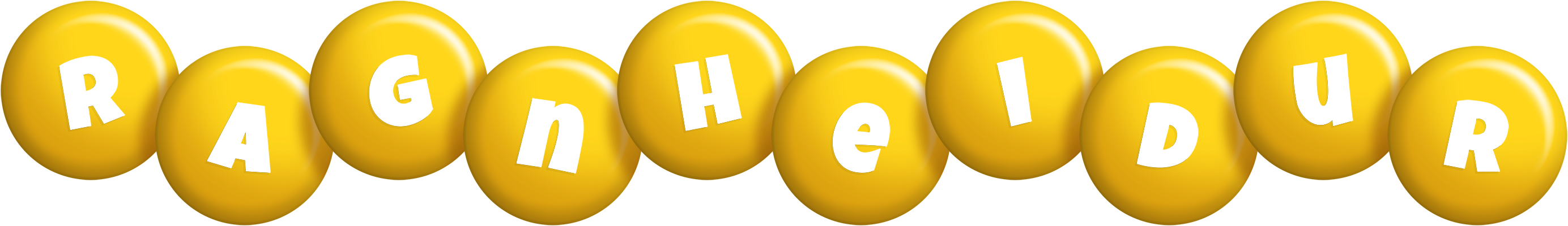 Ragnheidur candy-yellow logo