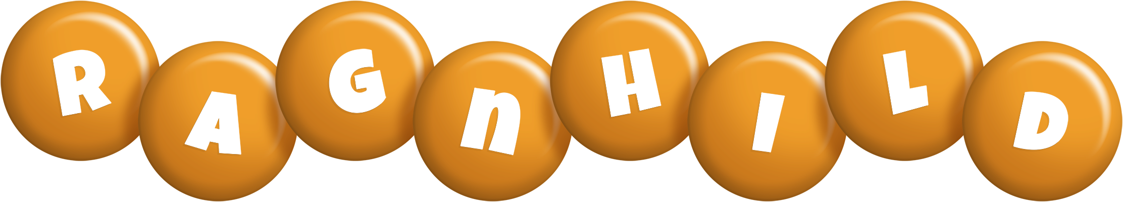 Ragnhild candy-orange logo