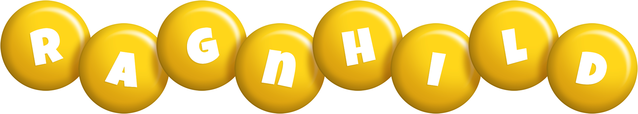 Ragnhild candy-yellow logo