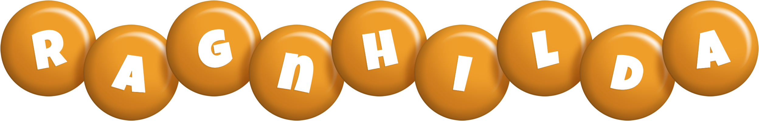 Ragnhilda candy-orange logo