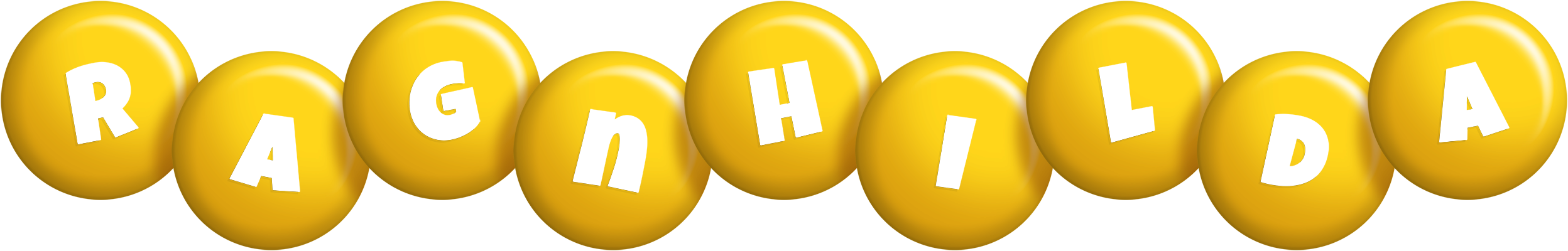 Ragnhilda candy-yellow logo