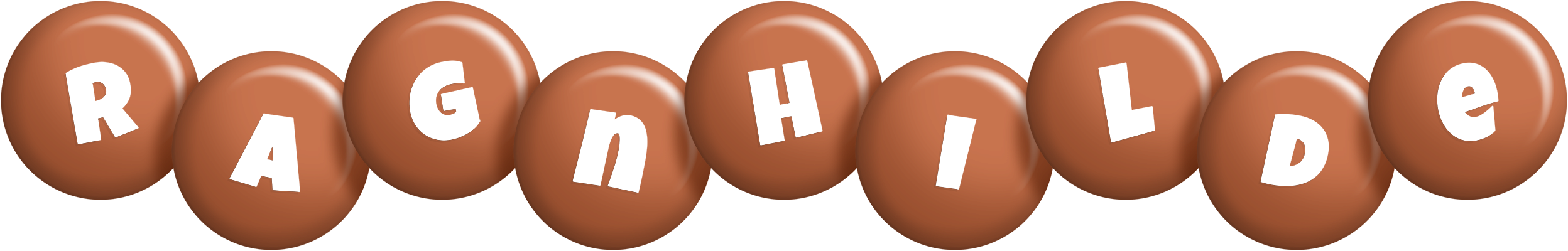 Ragnhilde candy-brown logo