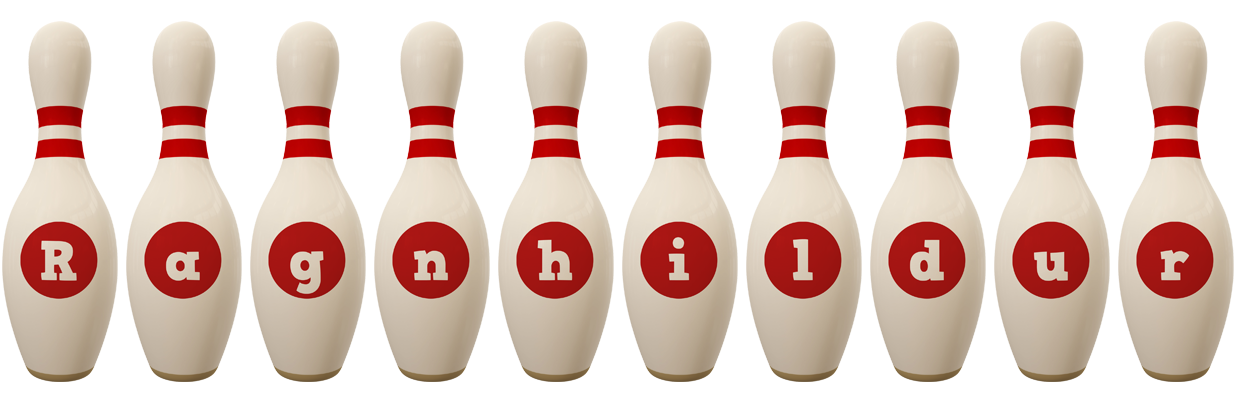 Ragnhildur bowling-pin logo